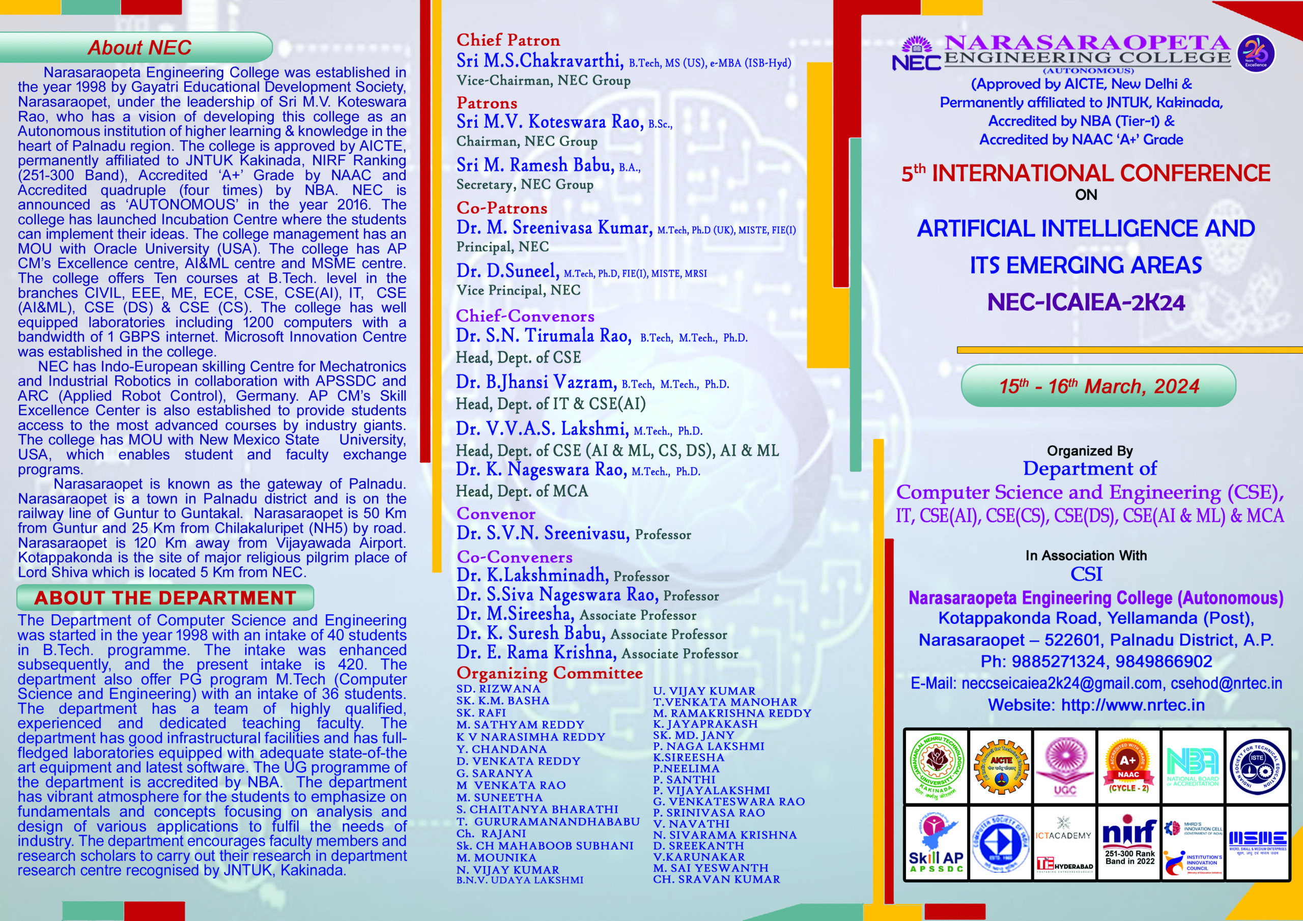 5th International Conference On Artificial Intelligence And ITS   CSE Internationa Conference For Print 1 Scaled 